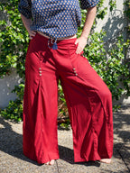 Le Pantalon ISYA - Rouge Carmin