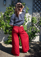 Le Pantalon ISYA - Rouge Carmin