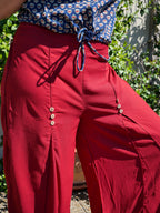 Le Pantalon ISYA - Rouge Carmin
