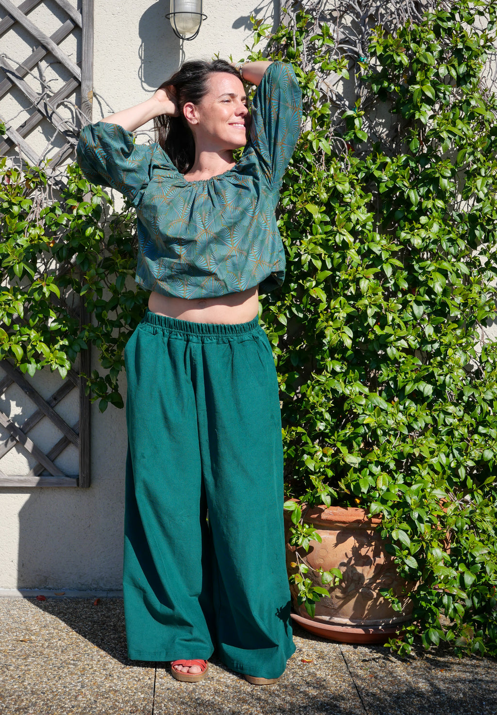 Le Pantalon GOTICA - Vert Pin