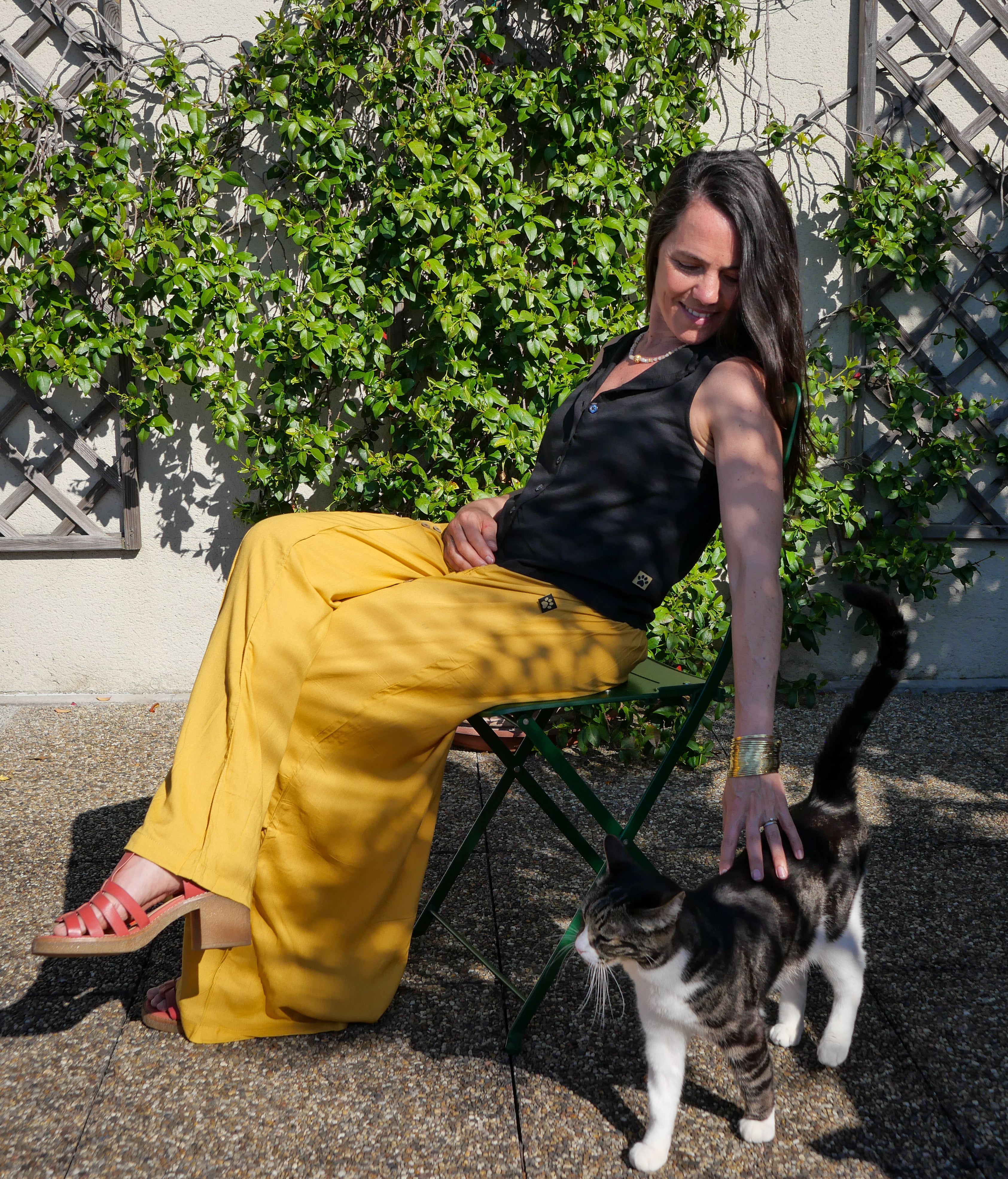 Le Pantalon ISYA - Jaune Safran