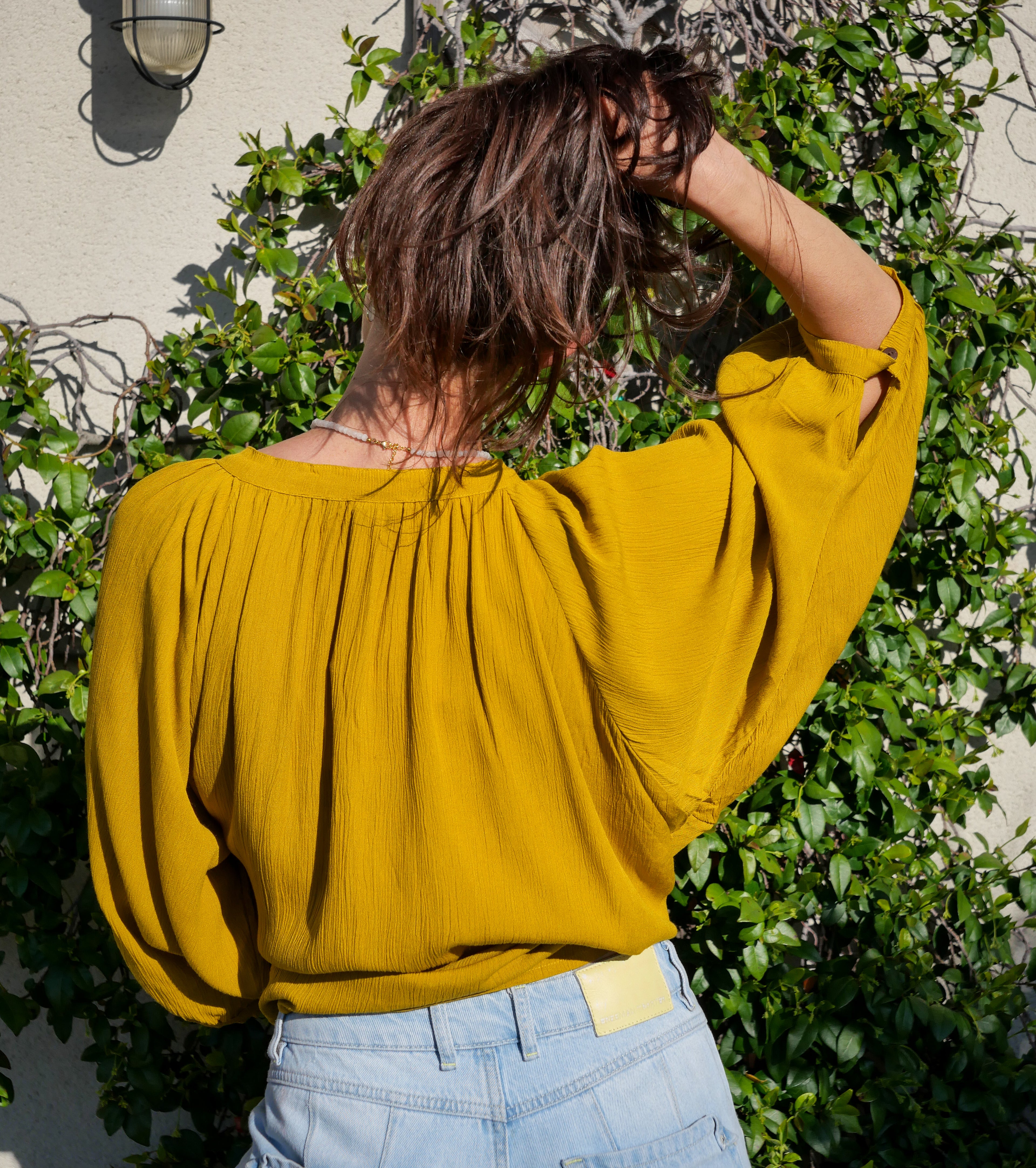 Le Top EMILY - Jaune Moutarde