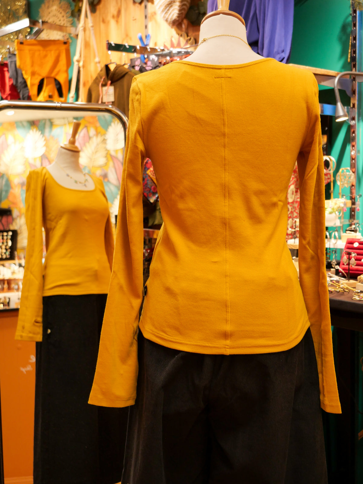 Le SQUARE Top - Jaune moutarde