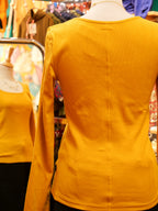 Le SQUARE Top - Jaune moutarde