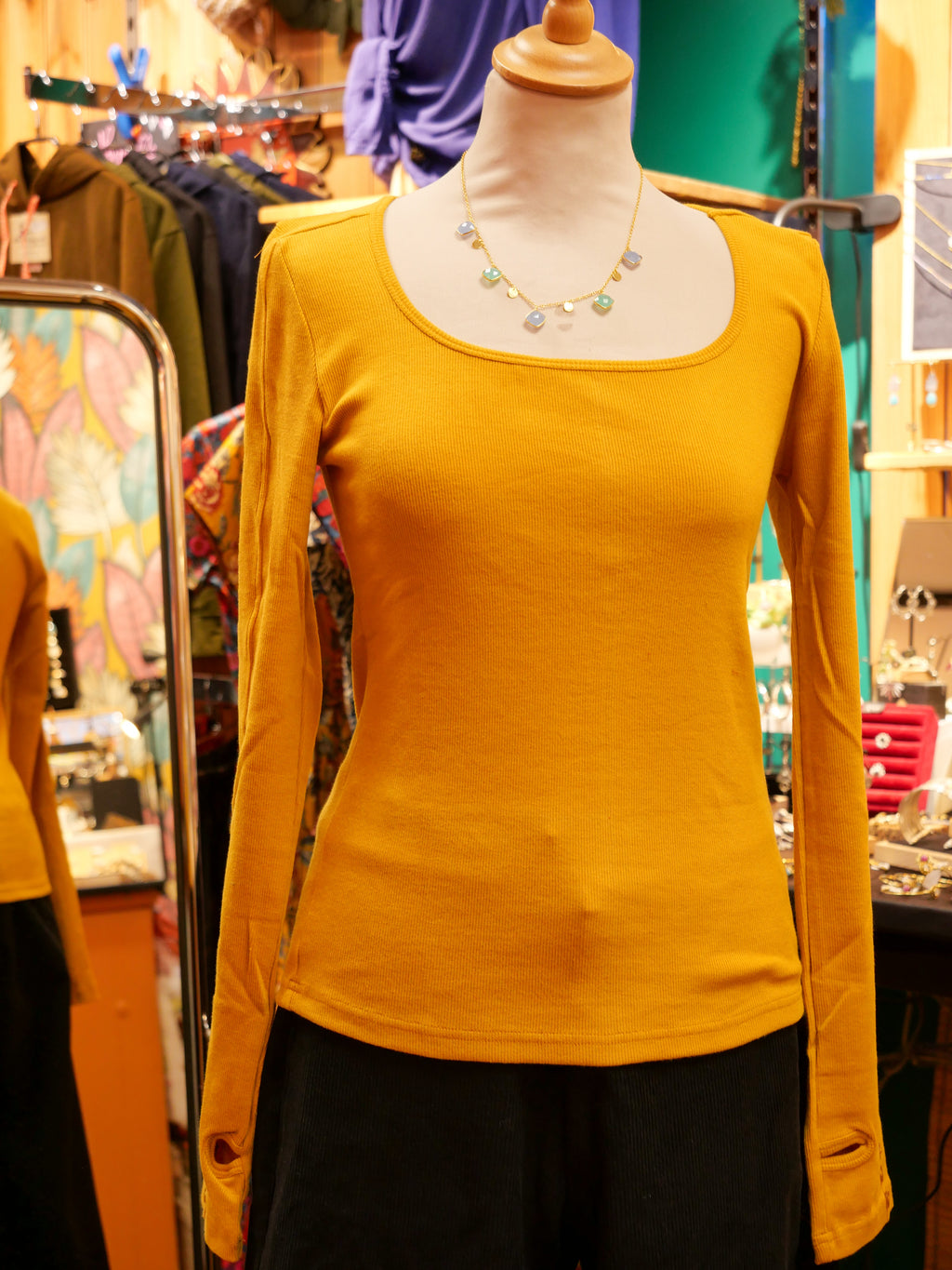 Le SQUARE Top - Jaune moutarde
