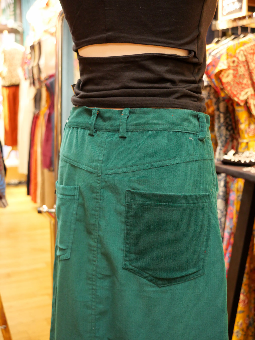 Le Jupe longue ELLA - Vert Pin