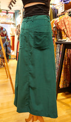 Le Jupe longue ELLA - Vert Pin