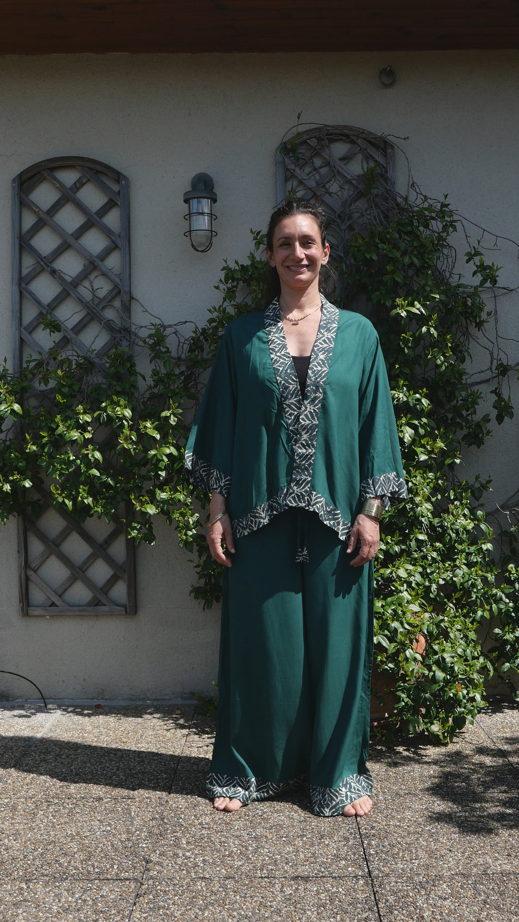 Le Pantalon BLOCK - Vert Pin